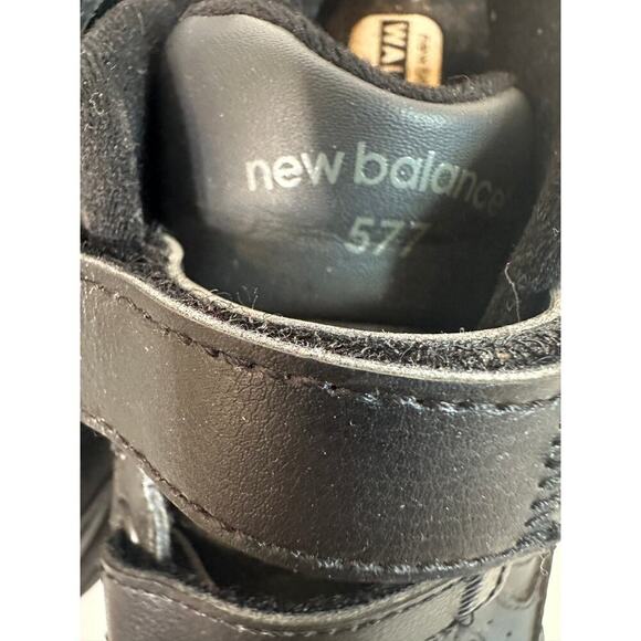 New Balance 577 Size 8.5 Women Black Leather Work Walking Travel Shoes WW577VK - Picture 4 of 11